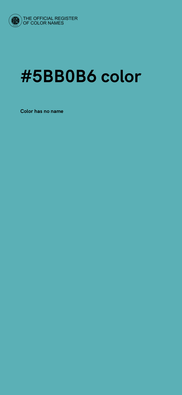 #5BB0B6 color image
