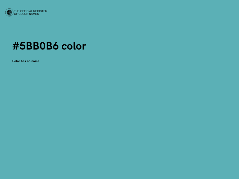 #5BB0B6 color image