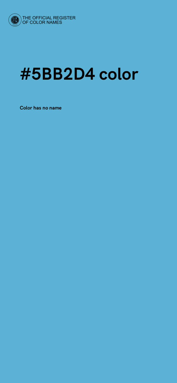 #5BB2D4 color image