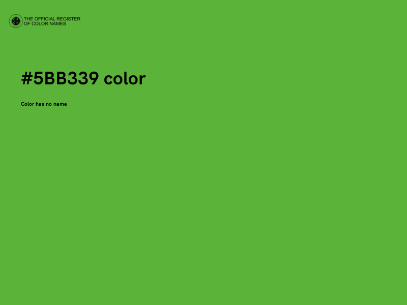 #5BB339 color image