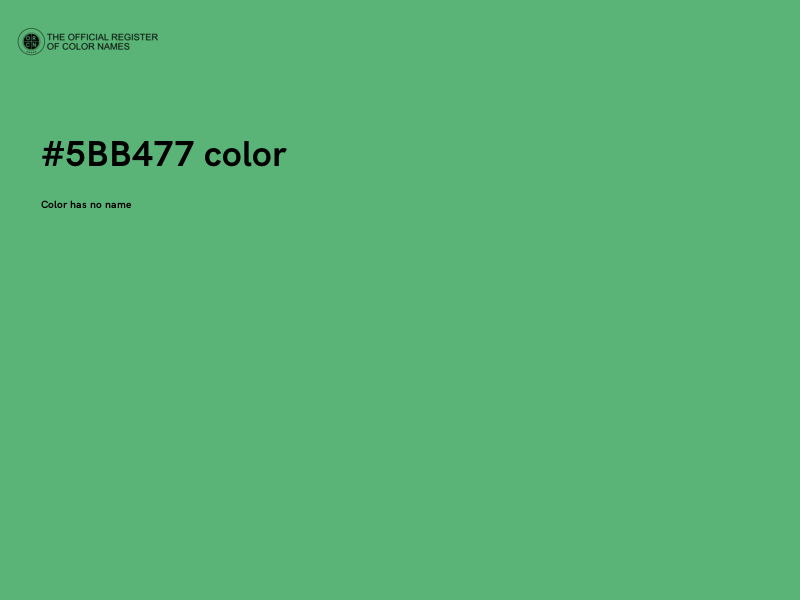 #5BB477 color image