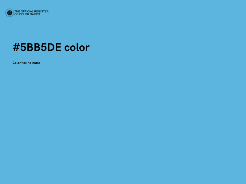 #5BB5DE color image
