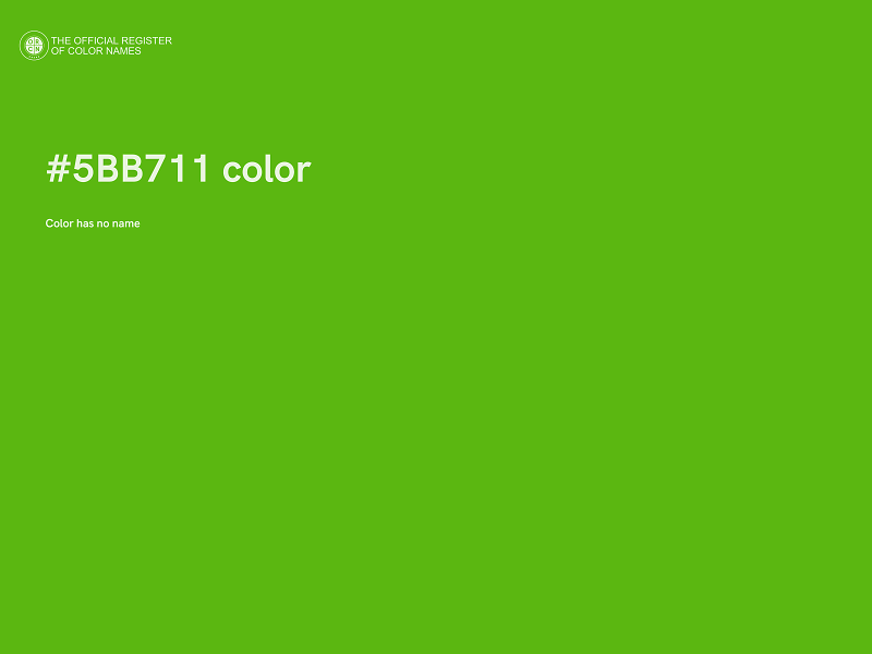#5BB711 color image