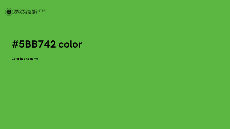 #5BB742 color image