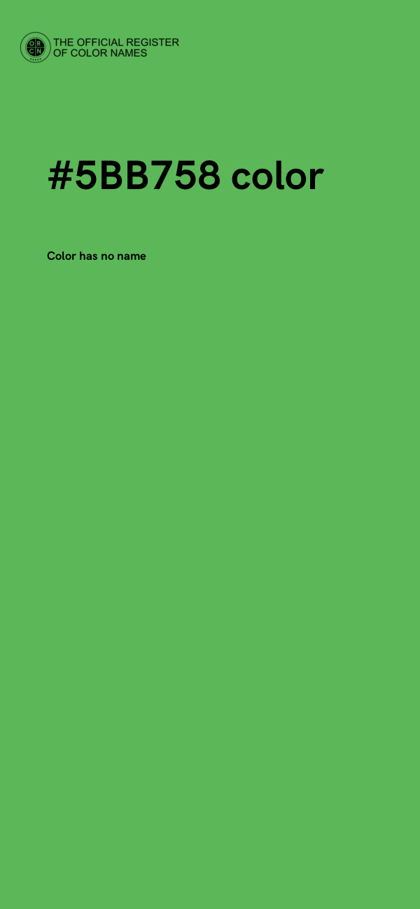 #5BB758 color image