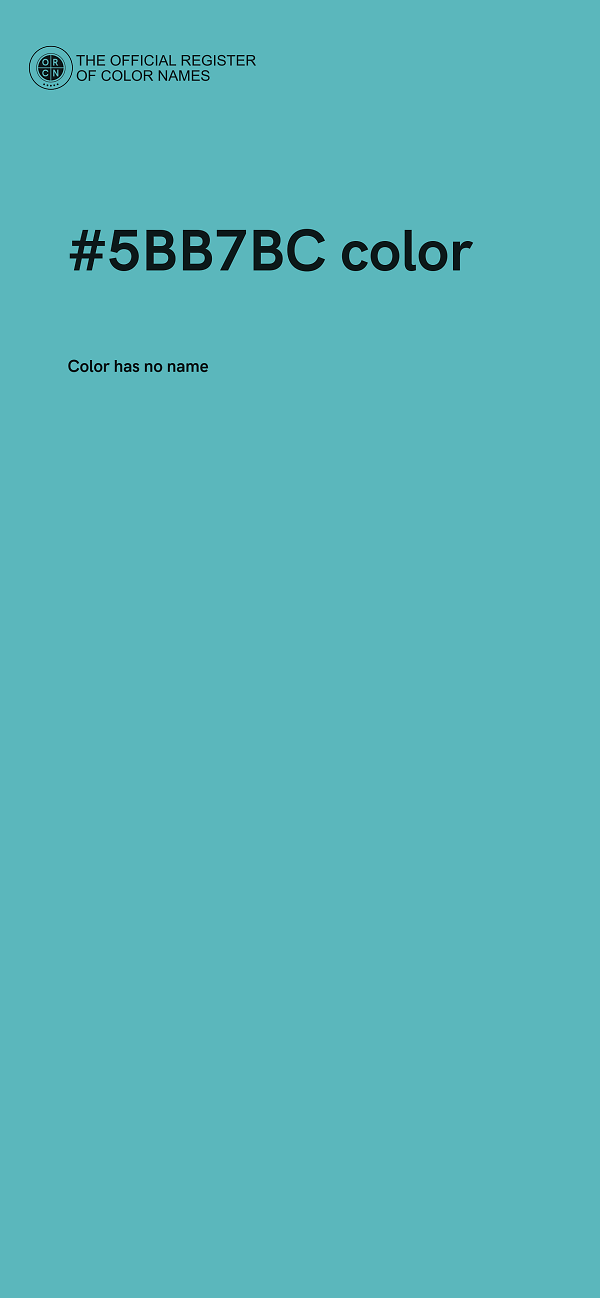 #5BB7BC color image