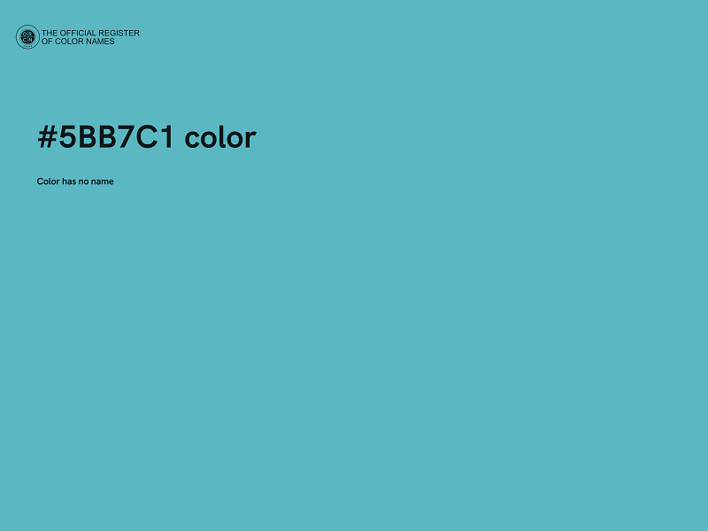 #5BB7C1 color image