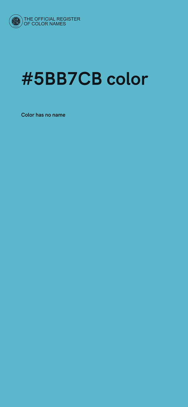 #5BB7CB color image