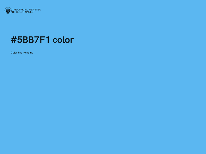 #5BB7F1 color image