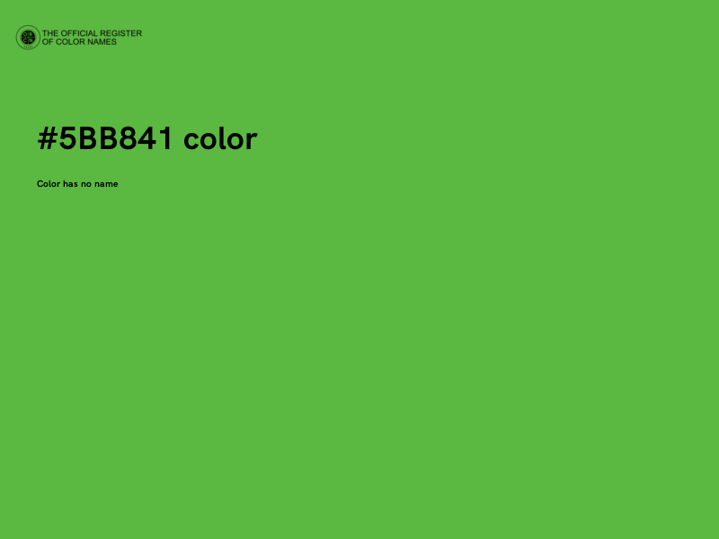 #5BB841 color image