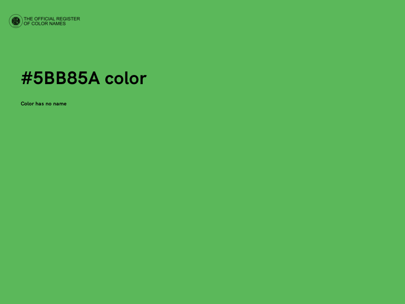 #5BB85A color image