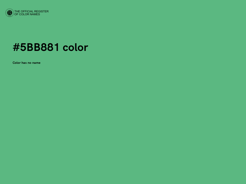 #5BB881 color image