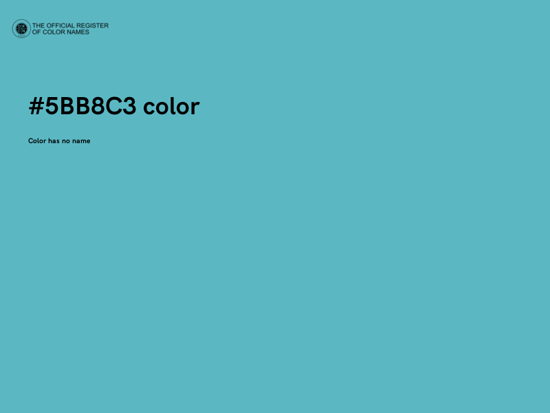 #5BB8C3 color image