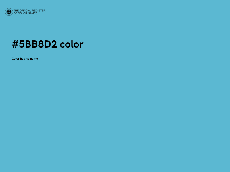 #5BB8D2 color image