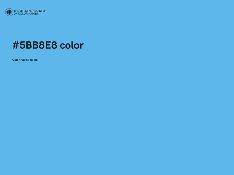 #5BB8E8 color image