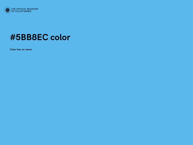 #5BB8EC color image