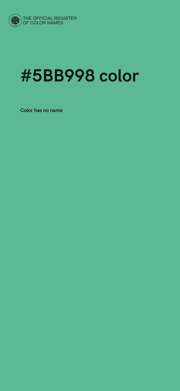 #5BB998 color image
