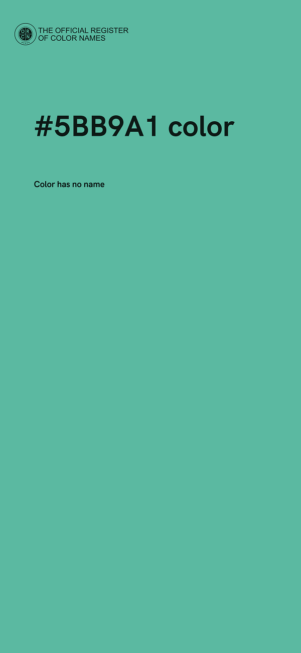 #5BB9A1 color image
