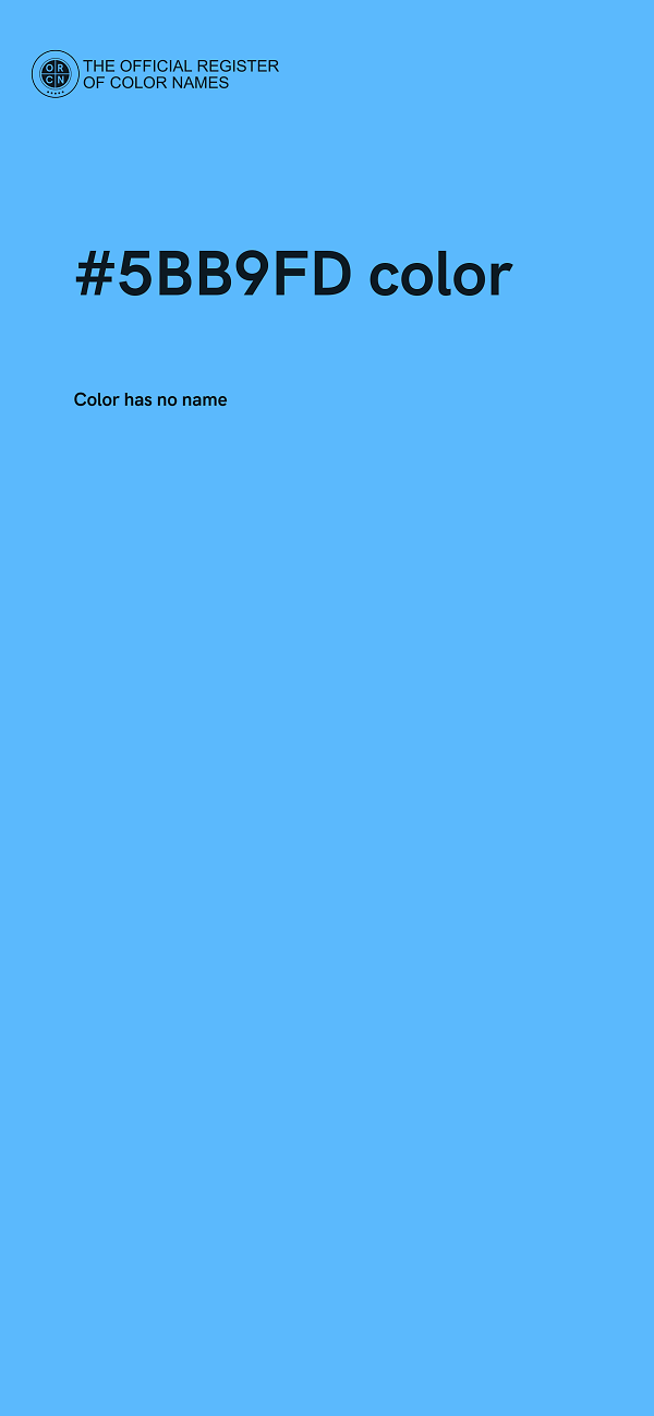#5BB9FD color image