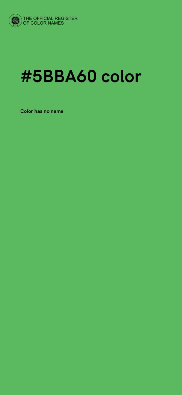 #5BBA60 color image