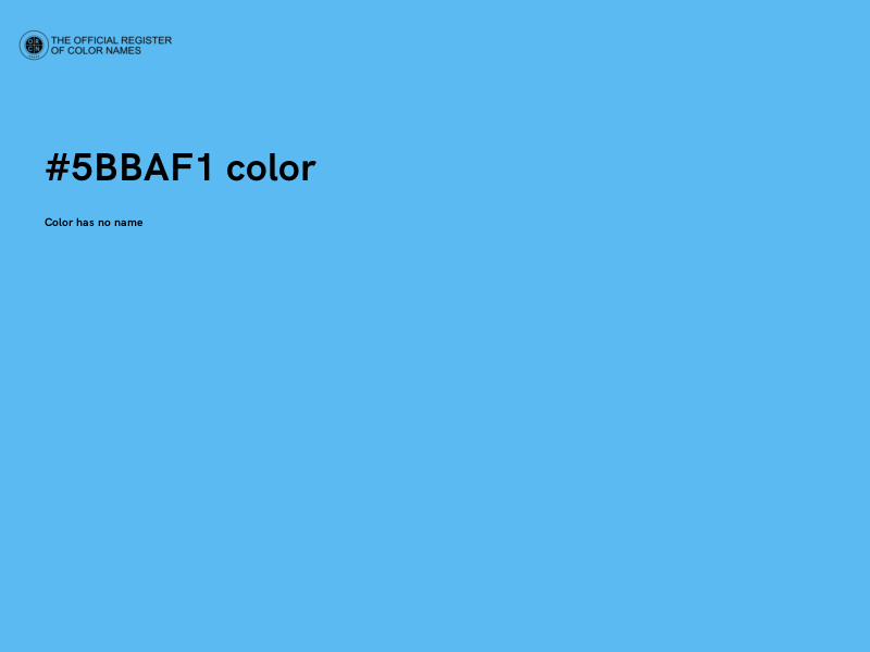 #5BBAF1 color image