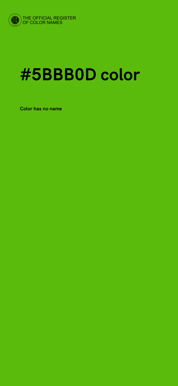 #5BBB0D color image