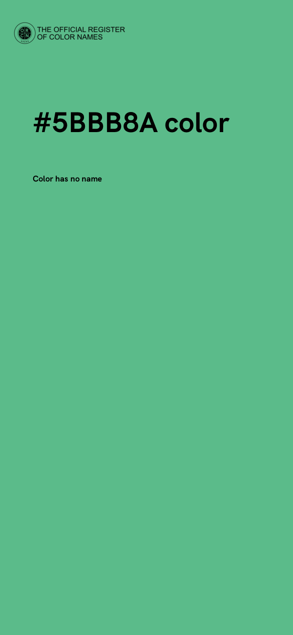 #5BBB8A color image