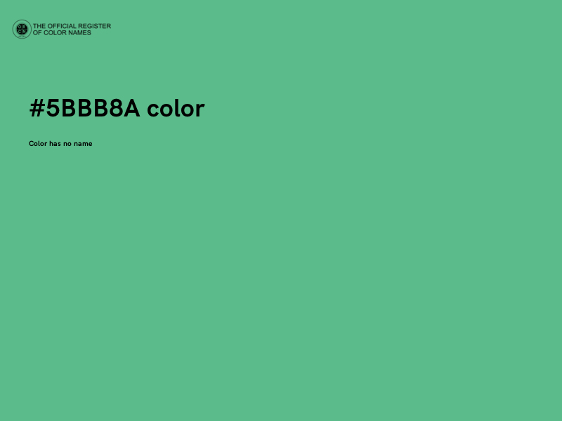 #5BBB8A color image