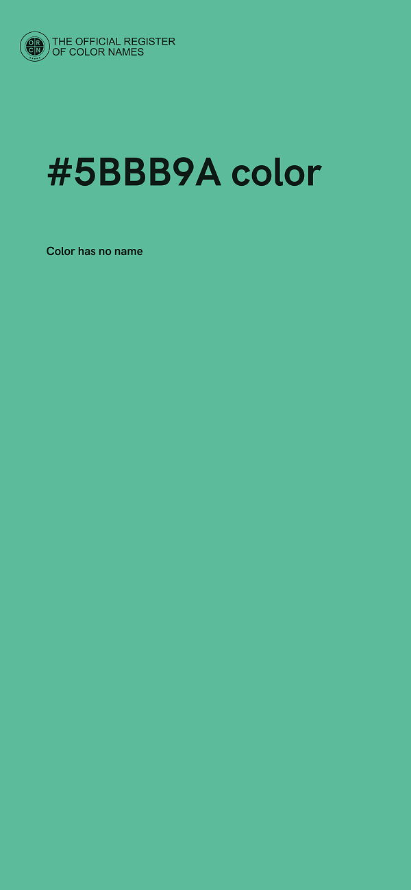 #5BBB9A color image