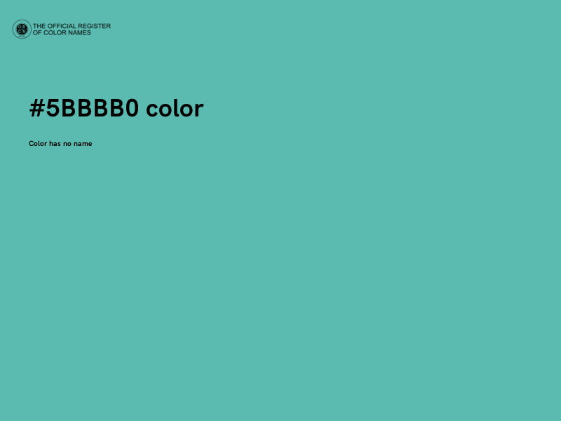 #5BBBB0 color image