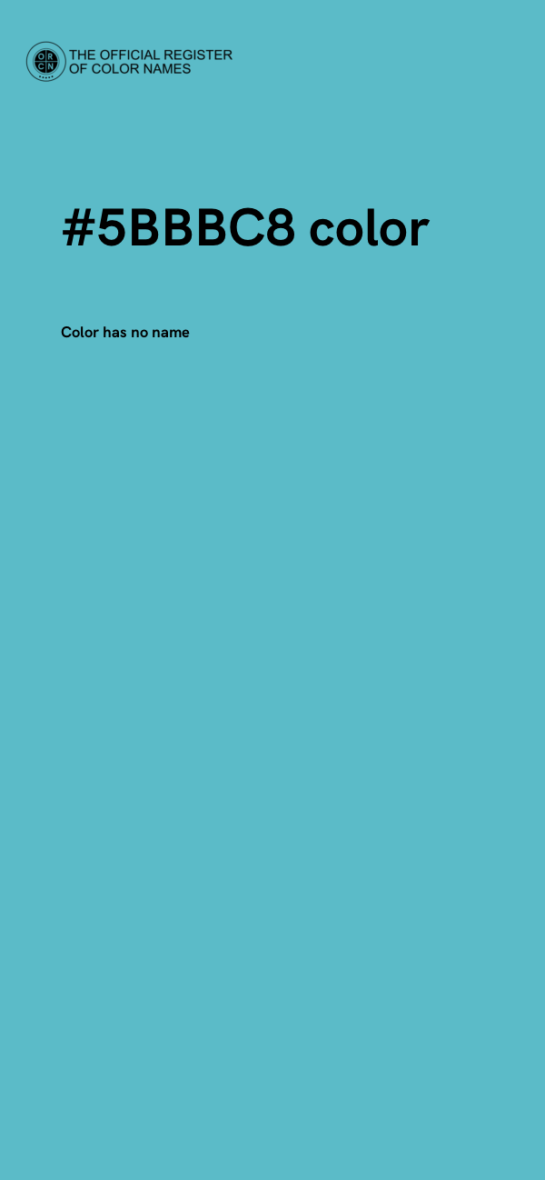#5BBBC8 color image