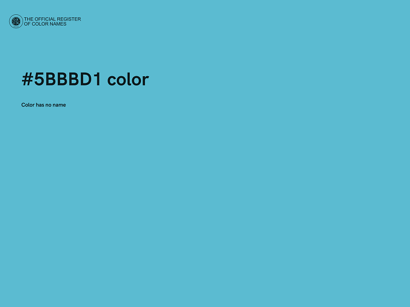 #5BBBD1 color image