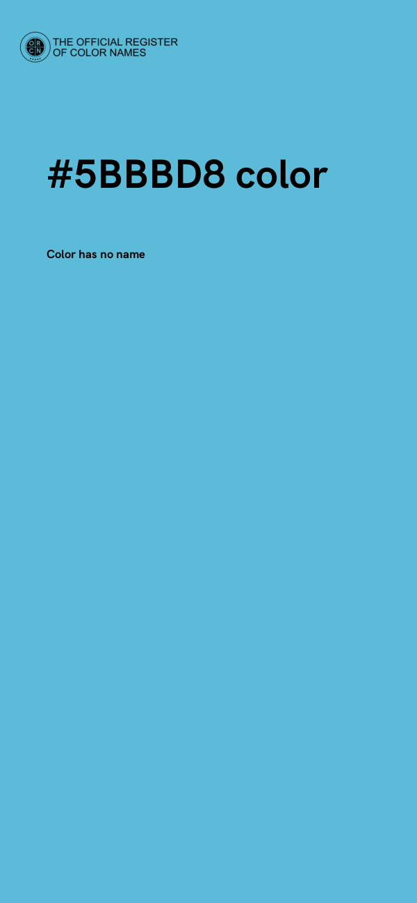 #5BBBD8 color image