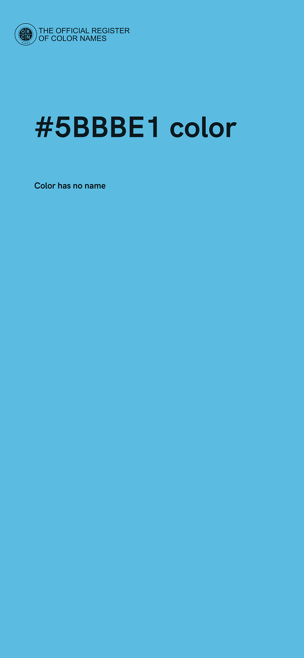 #5BBBE1 color image