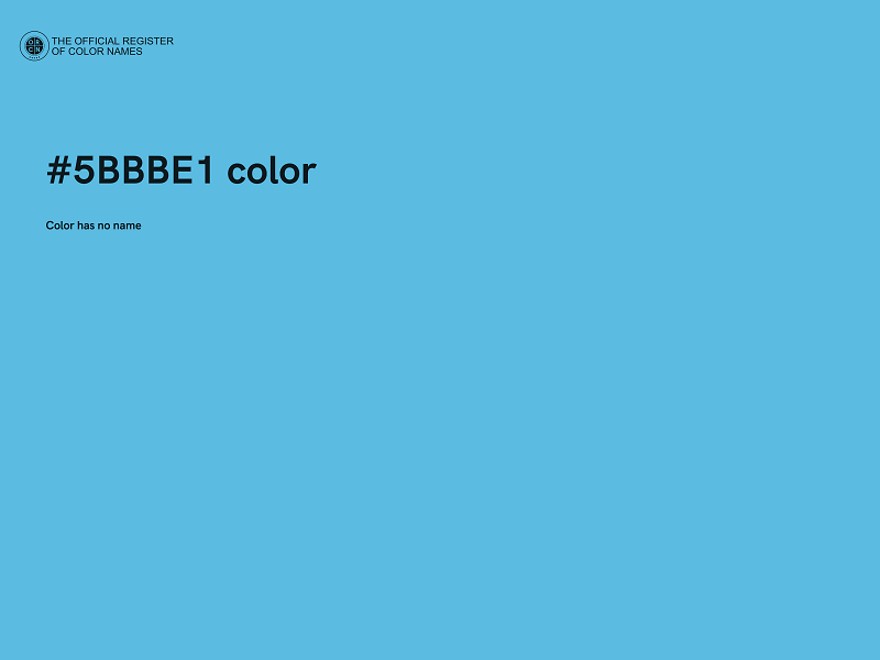 #5BBBE1 color image