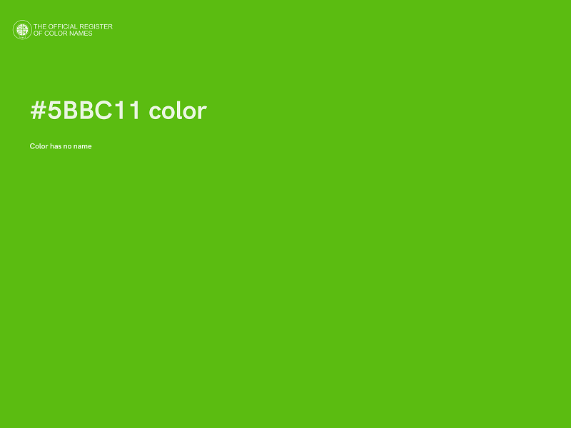 #5BBC11 color image