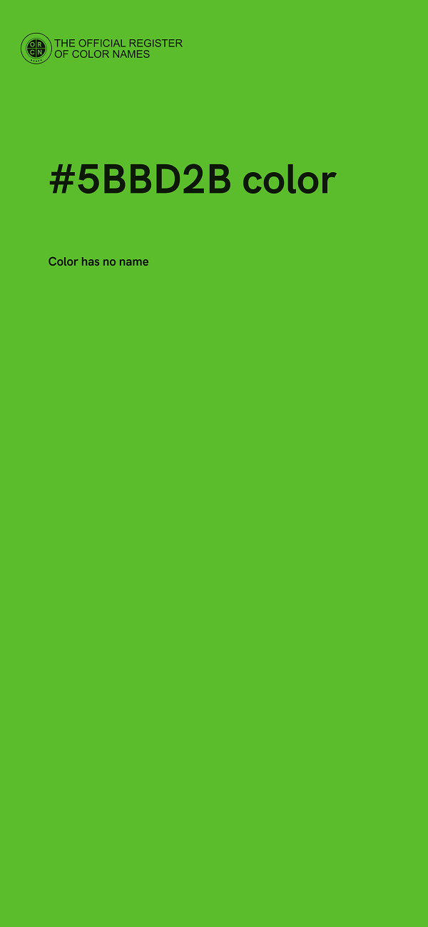#5BBD2B color image