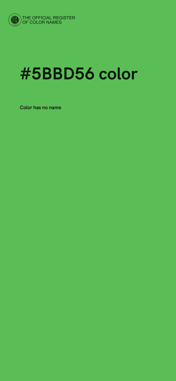 #5BBD56 color image