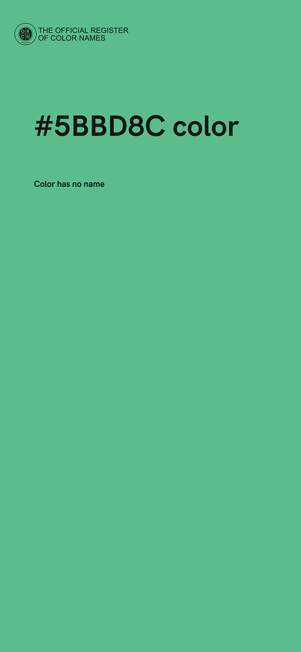 #5BBD8C color image