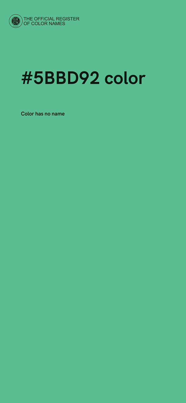 #5BBD92 color image