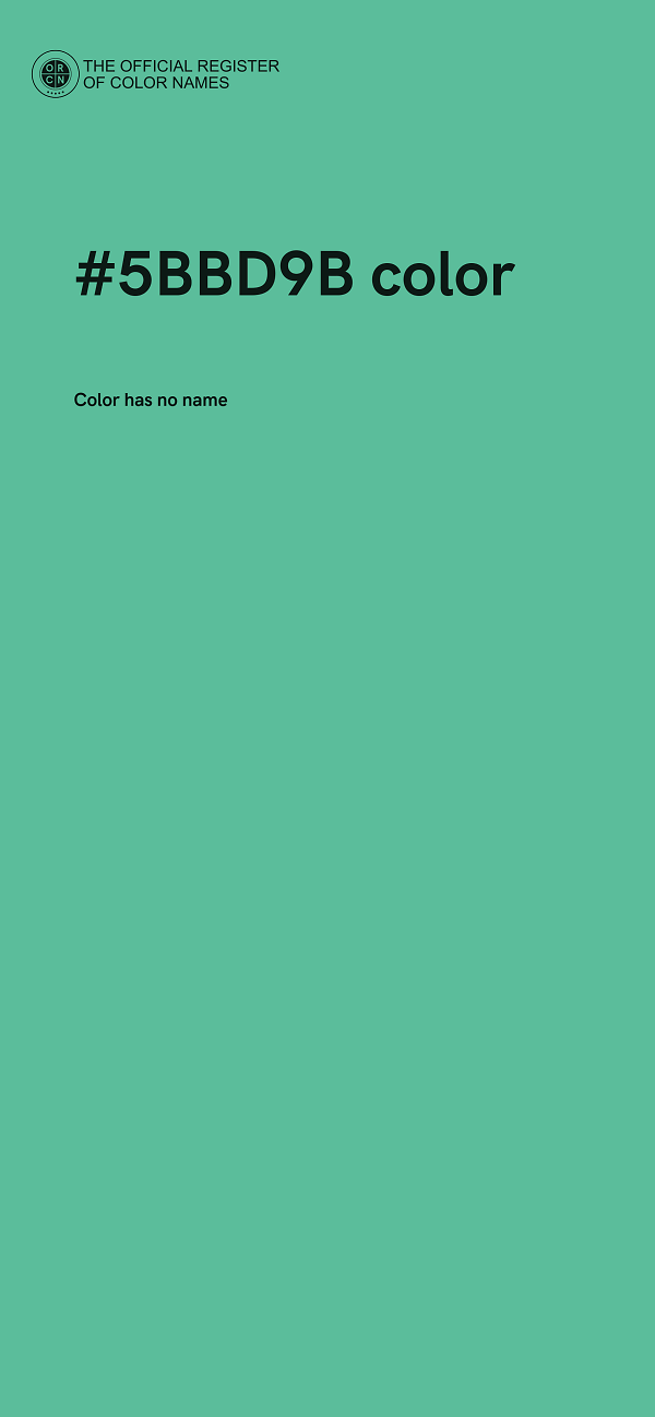 #5BBD9B color image