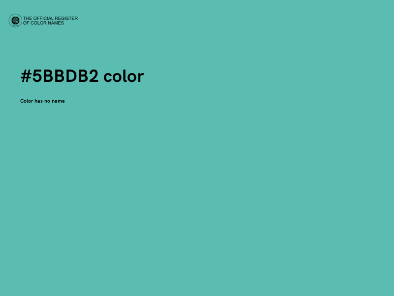 #5BBDB2 color image
