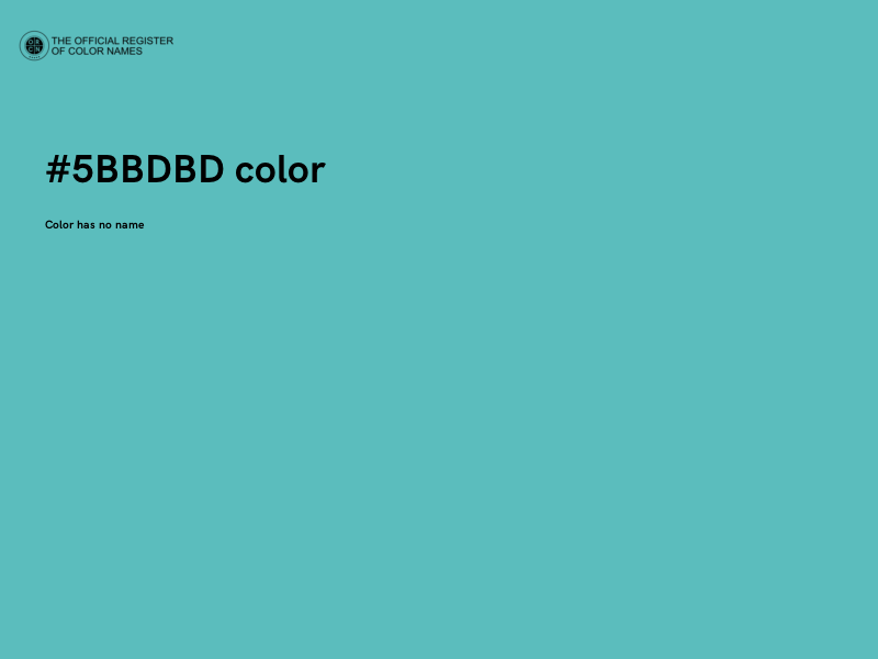 #5BBDBD color image