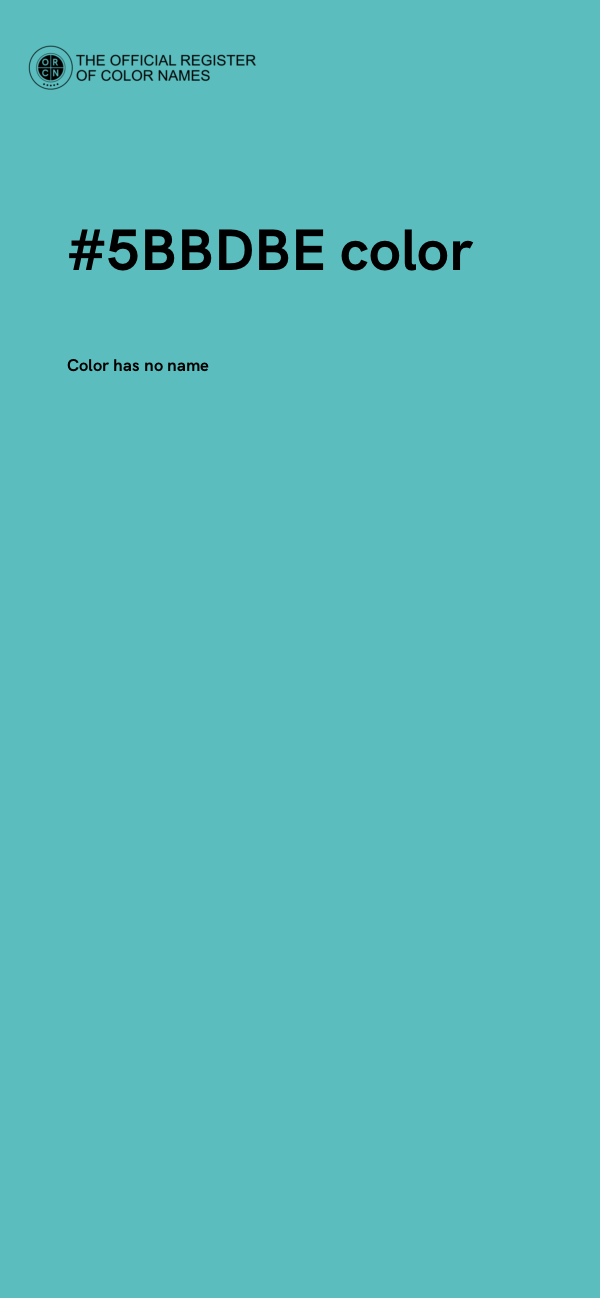 #5BBDBE color image