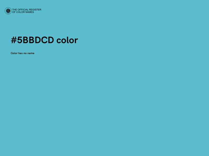 #5BBDCD color image
