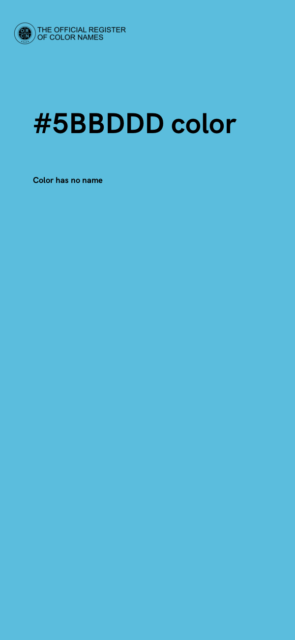 #5BBDDD color image