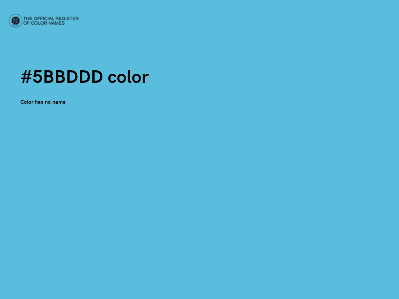 #5BBDDD color image