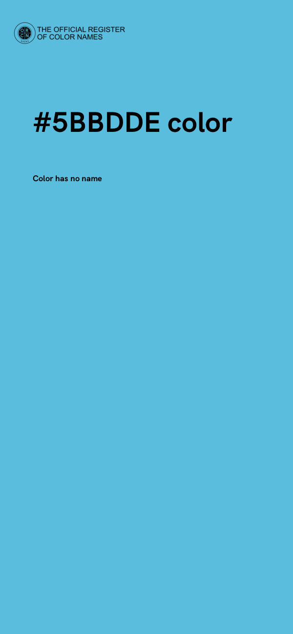 #5BBDDE color image