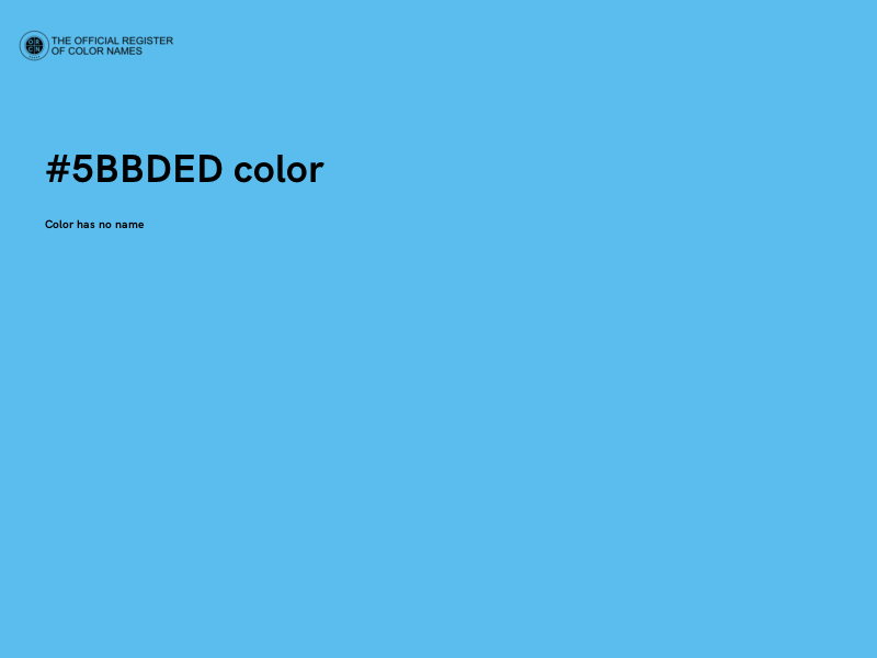 #5BBDED color image