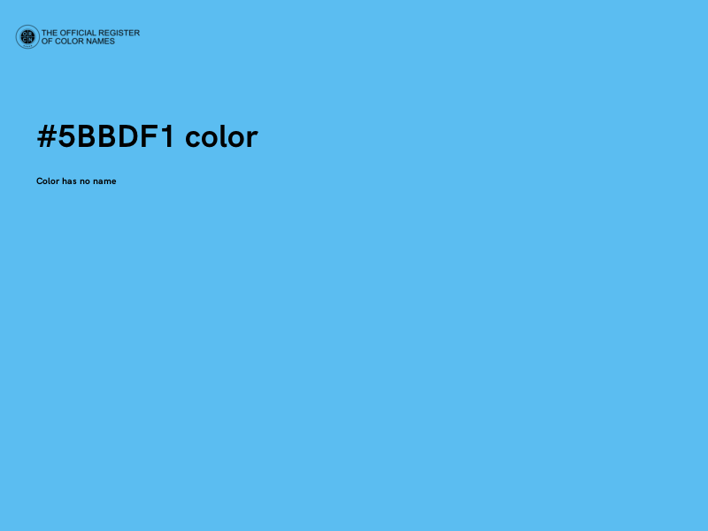 #5BBDF1 color image